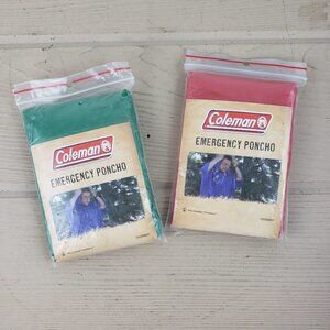 Coleman Set of 2 Emergency Ponchos NWT